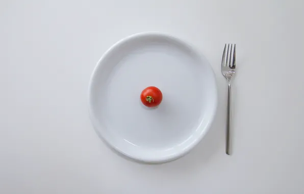 Picture plate, plug, tomato