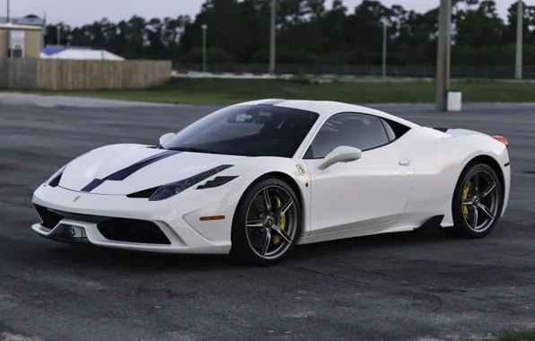 Picture Ferrari, 458, White, Italia, Speciale
