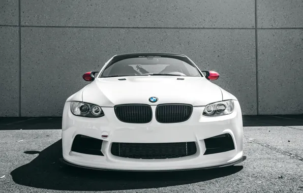 Picture background, lights, tuning, BMW, white, white, bumper, BMW M3, car