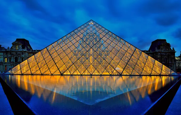 Picture Paris, pyramid, Museum, France, the Louvre