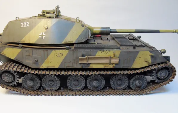 Picture toy, tank, model, heavy, The second world war, in the years, VK 4502, developed, (P)