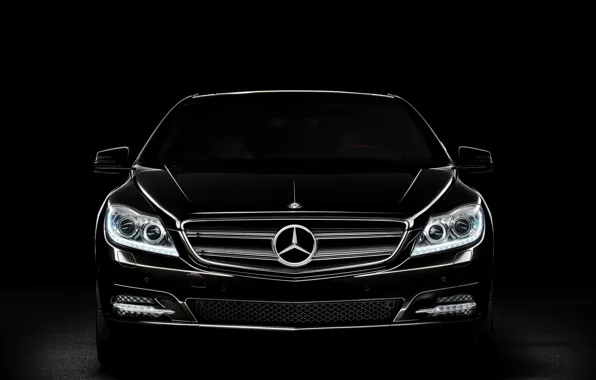 Picture the dark background, Mercedes, mercedes benz, amg, CL600