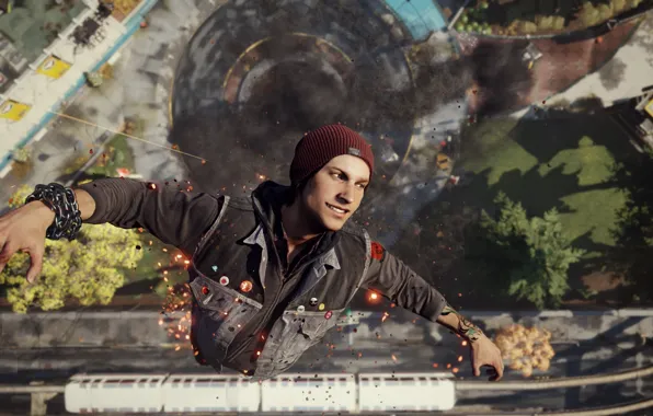 Picture Game, Sucker Punch, PlayStation 4, Delsin Rowe, PS4, Sony Computer Entertainment, Infamous: Second Son