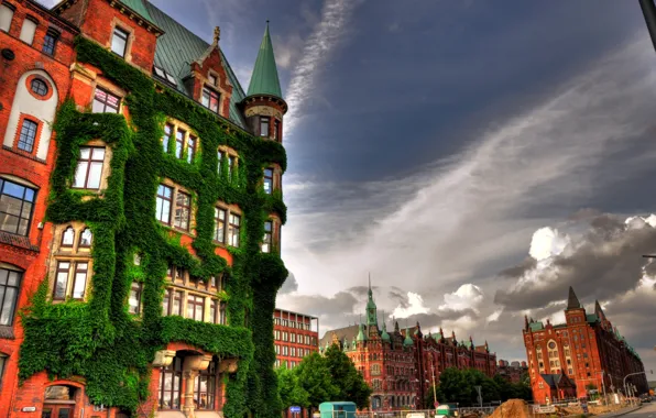 Picture the sky, building, Germany, Hamburg