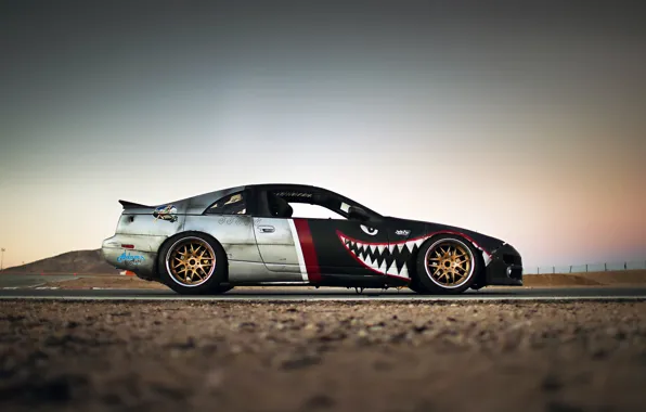Picture Nissan, Drift, Style, Tuning, Retro, Rims, Sportcar, Track, Exhaust, 300ZX, Z32