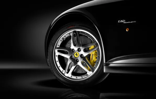 Picture black, wheel, Ferrari, disk