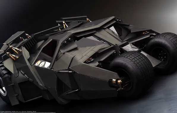 Picture Batman, the Batmobile, combat car, Batman the beginning