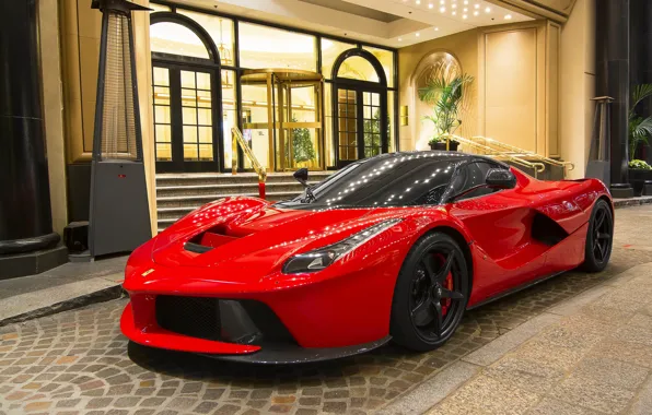 Picture red, Ferrari, sportscar, Ferrari LaFerrari