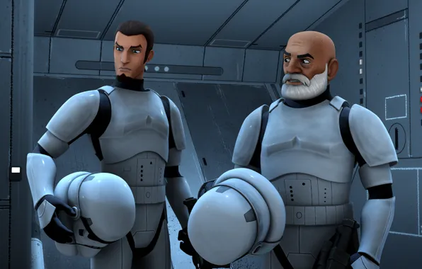 Picture the animated series, Star wars: Rebels, Star Wars: Rebels, Keenan and Rex