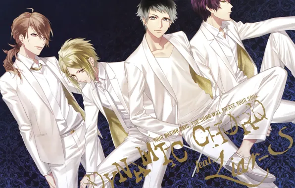 Picture the game, group, anime, guys, Dynamic Chord