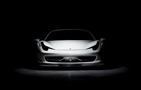 Picture white, white, ferrari, Ferrari, Italy, the front, 458 italia, tinted