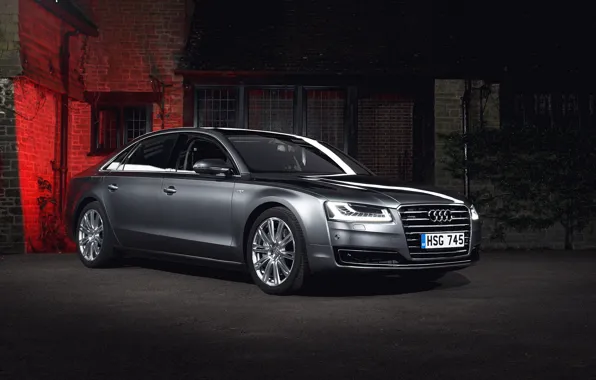 Picture Audi, Audi, quattro, Quattro, A8L, UK-spec, 2014, 4.0T