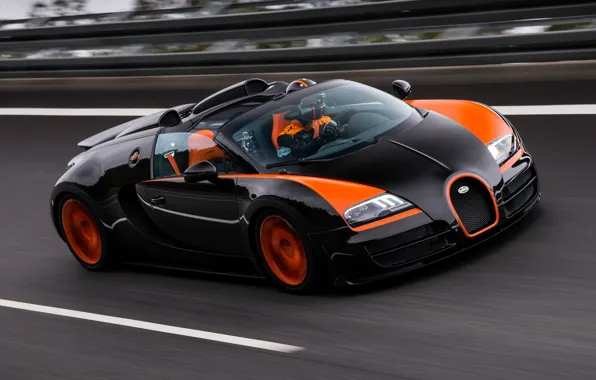 Picture Bugatti, Bugatti, Veyron, Veyron, supercar, racing track, the front, hypercar, Grand Sport, Vitesse, 16.4, World …