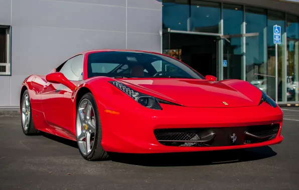 Picture Ferrari, red, 458, Italia