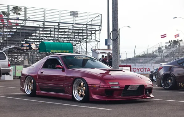 Picture turbo, wheels, mazda, japan, jdm, rx7, tuning, low, stance