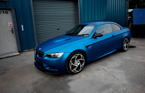 Picture BMW, blue, Matte, metallic, wrap