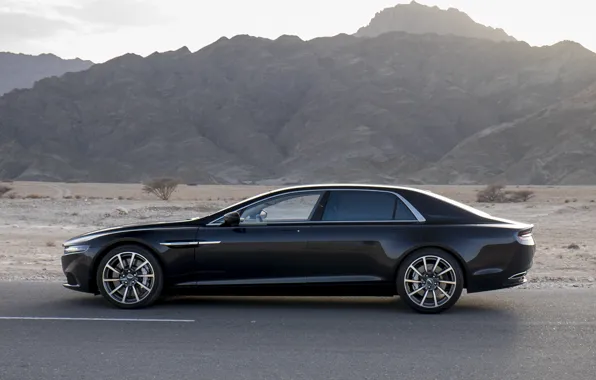 Picture road, machine, mountains, Aston Martin, black, Prototype, Aston Martin, car, Lagonda, new, 2014, Aston Martin …