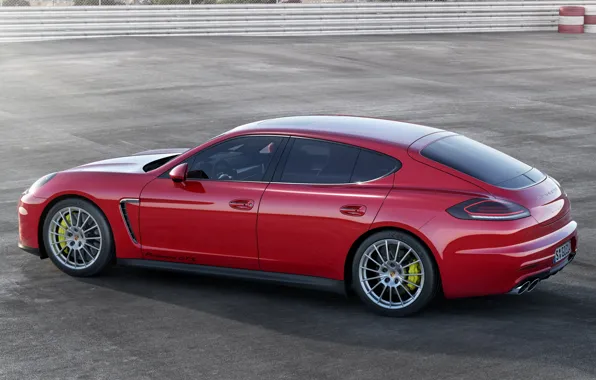 Picture Porsche, Panamera, red, car, beautiful, GTS