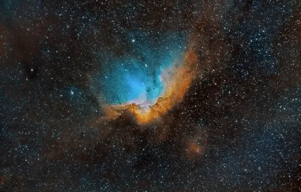 Picture Tsefey, in the constellation, Wizard Nebula, ambient concentration of, NGC 7380