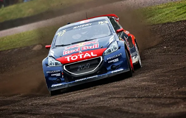 Picture Skid, Peugeot, rallycross, 208, worldrx, Davy Jeanney