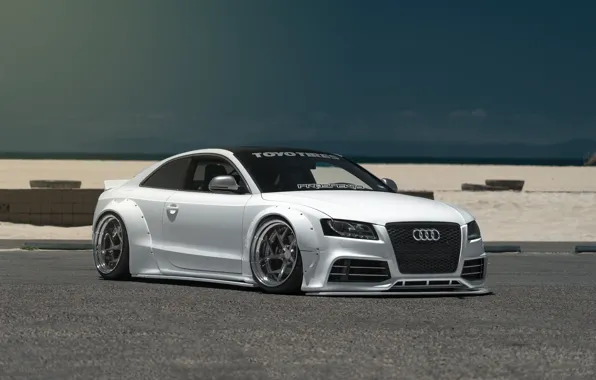 Picture car, tuning, low, stance, Liberty Walk, audi S5