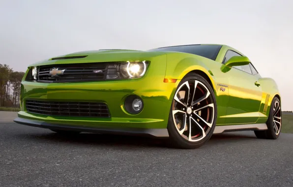 Picture the sky, tuning, concept, the concept, green, Chevrolet, muscle car, camaro, chevrolet, tuning, the front, …