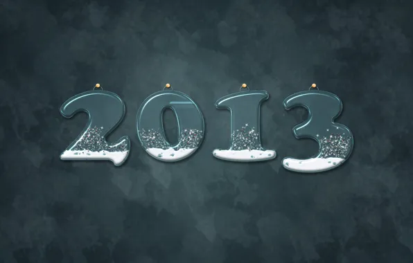 Picture snow, grey, background, new year, 2013
