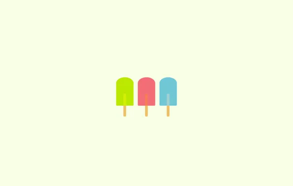 Picture colors, ice cream, shapes