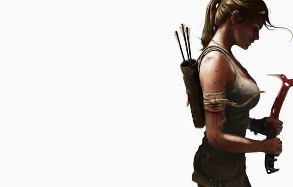 Picture Tomb Raider, archery, peak climbing