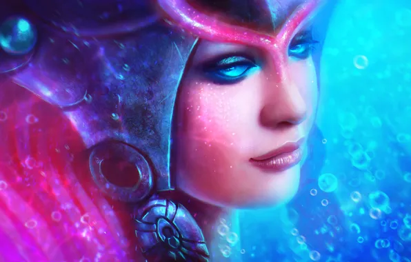 Picture face, League of Legends, Nami, support, The Tidecaller