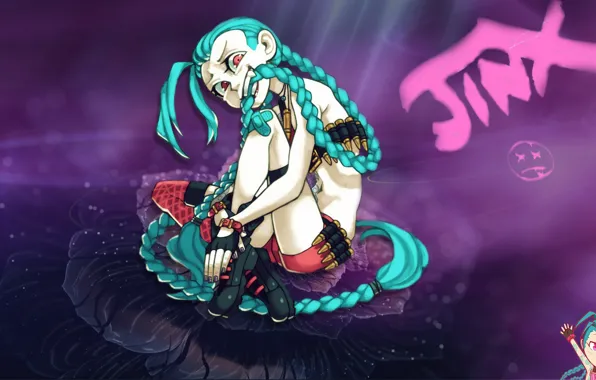 Picture happy, madness, League of Legends, nice, Jinx, funy