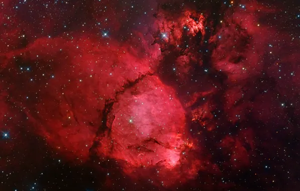 Picture nebula, IC 1795 nebula, Cassiopeia, Cassiopeia, IC 1795