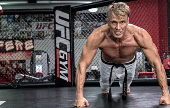 Picture pose, actor, fighter, training, athlete, UFC, Dolph Lundgren, Dolph Lundgren, gym, training, Fighter, gym