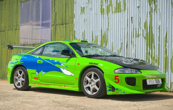 Picture car, auto, green, super, the fast and the furious, Mitsubishi Eclipse