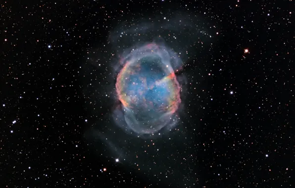 Picture stars, nebula, M27