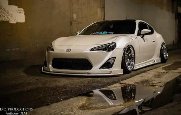 Picture white, wheels, subaru, toyota, jdm, tuning, low, brz, stance, gt86, scion, fr-s