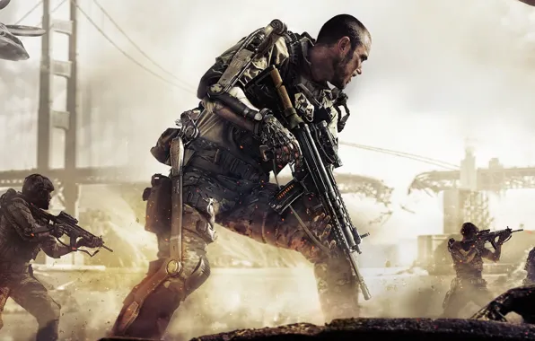 Picture Bridge, Soldiers, The exoskeleton, Military, Activision, Equipment, Sledgehammer Games, Call of Duty: Advanced Warfare