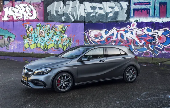 Picture Mercedes, AMG, Turbo, A45, 2016, grafiti