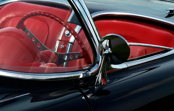 Picture glass, mirror, the wheel, convertible, seat