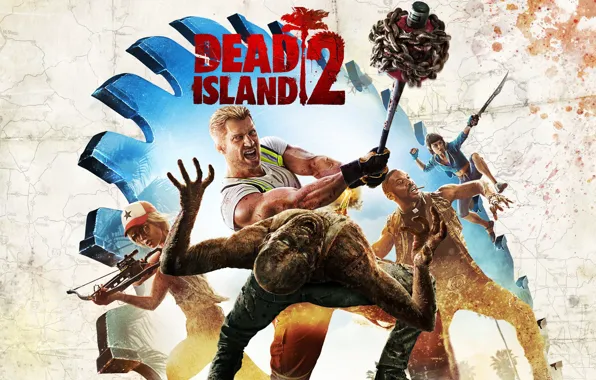 Picture sword, zombie, game, machete, blade, Dead Island, arrow, crossbow, sledgehammer, Dead Island 2