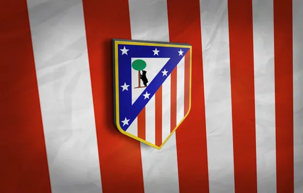 Picture wallpaper, sport, football, Spain, Atletico Madrid, Primera Division, 3D logo