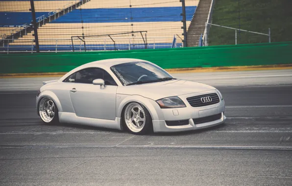 Picture Audi, Audi, tuning, sports car, silver, stance
