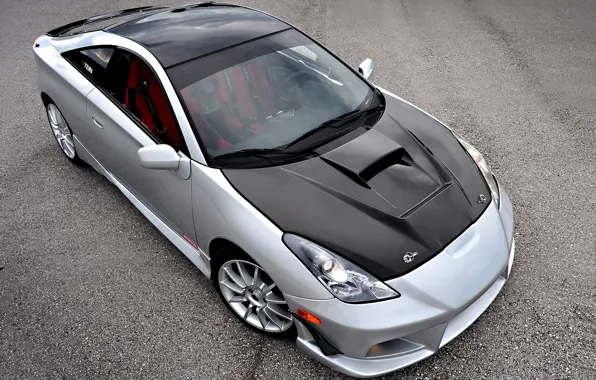 Picture silver, Toyota, tuning, celica