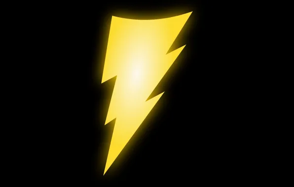 Picture background, black, lightning, logo, logo, black, yellow, lightning, yellow, comics, Black Adam, Black Adam