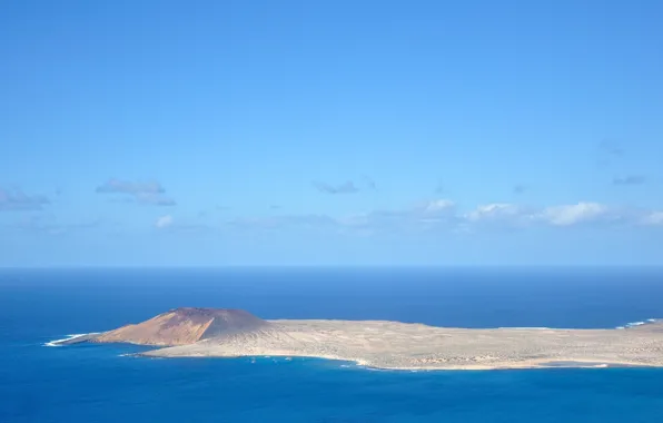 Picture blue, island, ocen
