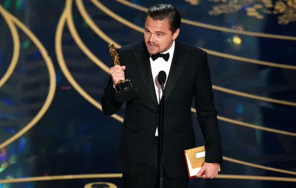 Picture victory, Leonardo DiCaprio, Leonardo DiCaprio, 2016, OSCARS