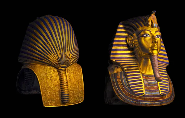 Picture Pharaoh, Egypt, Cairo Museum, mask of Tutankhamun