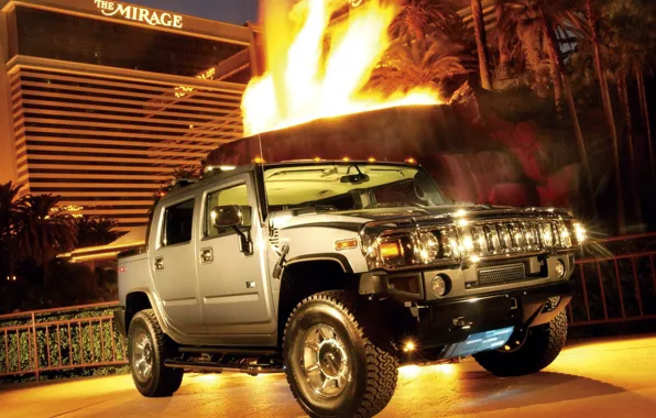 Picture auto, Hummer, cafe, mirage