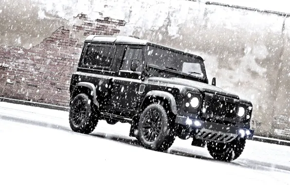 Picture snow, jeep, SUV, tuning, land Rover, kahn, land rover defender