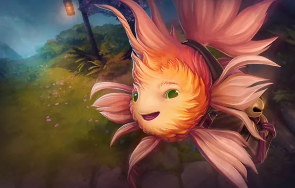 Picture fish, art, Dota 2, courier